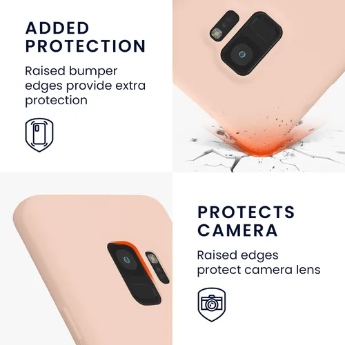Miniatura 3 de kwmobile Funda compatible con Samsung Galaxy S9 - Funda de silicona TPU con acabado suave - remolino de coco