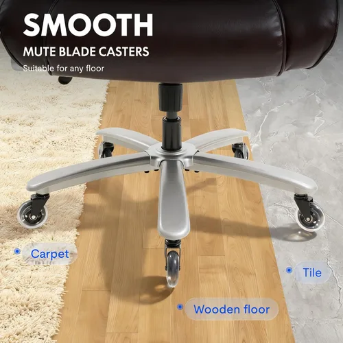 Miniatura 9 de FLEXISPOT 600lbs Silla de Oficina Grande y Alta para Personas Pesadas, Silla de Escritorio de Computadora de Alta Resistencia con Soporte Lumbar