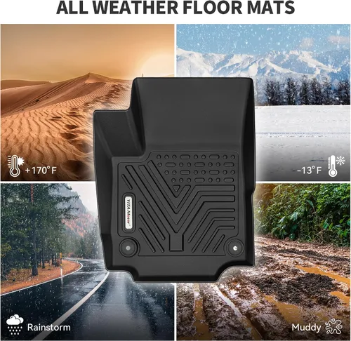 Miniatura 4 de YITAMOTOR Gen2 Alfombrillas de Piso para Chevrolet Equinox/GMC Terrain 2018-2024, TPE Revestimientos de Piso Personalizados para Todo Clima