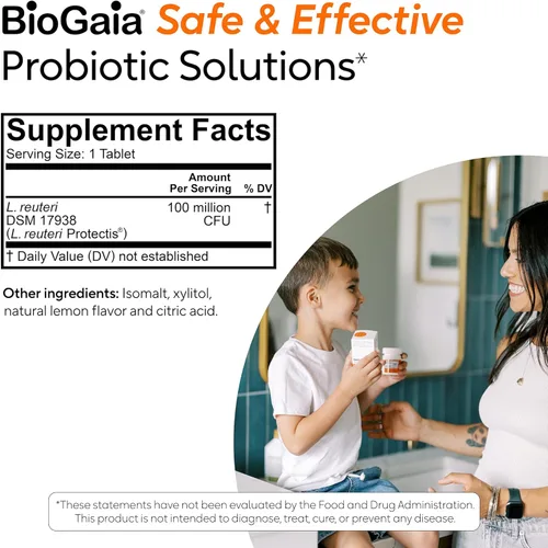 Miniatura 8 de BioGaia Protectis Kids Probiótico para mayores de 3 años Alivia problemas digestivos ocasionales y promueve la regularidad Sin alérgenos
