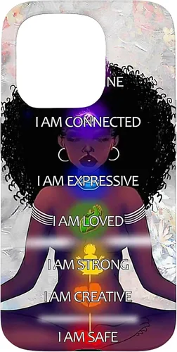 Miniatura 14 de Black Women Chakra Connected Expressive Strong Curly Hair Case for iPhone 17