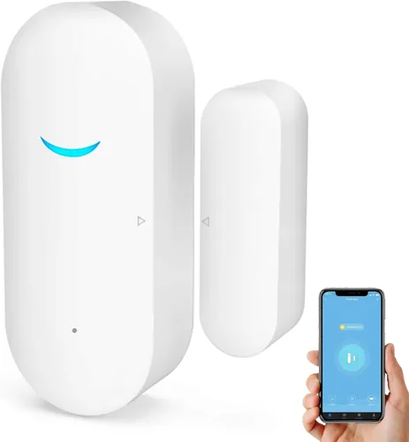 Tuya - Sensores WiFi para puertas y ventanas, alarma inteligente con control de aplicación de notificación gratuita, sistema de alarma de seguridad
