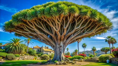 10 semillas de árbol de sangre de dragón para plantar - Ideal para bonsái - Dracaena Draco