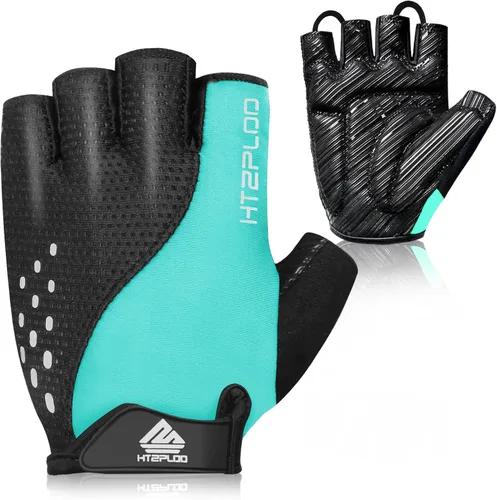 Guantes de ciclismo para hombres y mujeres con almohadilla antideslizante que absorbe los golpes, peso ligero, ajuste agradable, guantes de