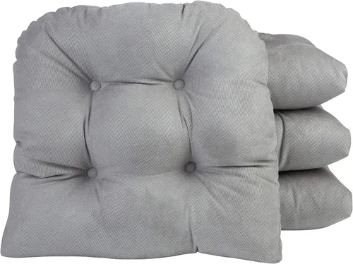 Miniatura 12 de Klear Vu Gripper Overstuffed - Cojines universales antideslizantes para silla de comedor para decoración de cocina o uso de oficina, almohadilla
