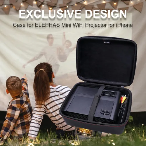 Miniatura 7 de LTGEM - Funda para proyector compatible con Aurzen EAZZE D1 / ELEPHAS BL128 Mini proyector 2025/2024 actualizado y la mayoría de mini proyectores