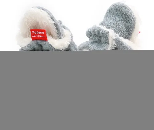 Miniatura 6 de Botas de nieve para bebés y niñas, para invierno, cálidas, para recién nacidos, zapatos antideslizantes, Gris, 12-18 meses