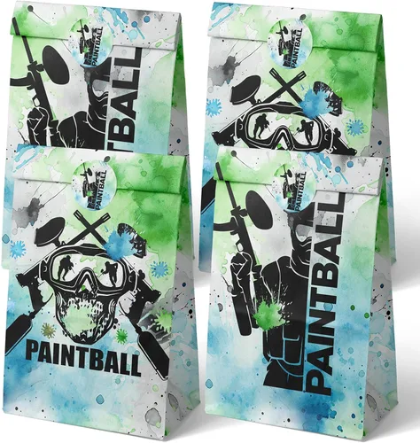 Bolsas de paintball para fiesta, bolsas de paintball, regalos de fiesta de paintball para niños, suministros de fiesta de cumpleaños