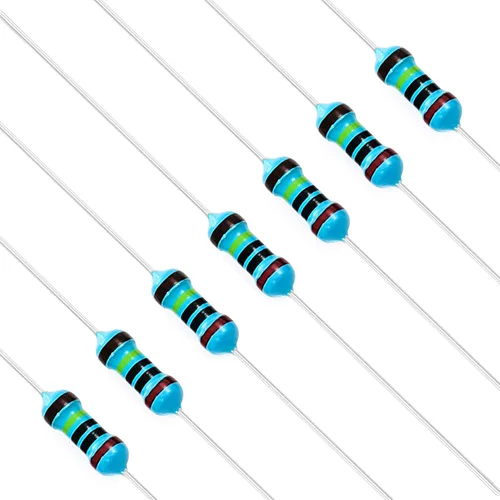 Miniatura 40 de Chanzon 100pcs 1/4W (0.25W) 62 Ohmios Resistencia fija de película metálica Ohmios 0.01 ±1% Tolerancia 62R MF Resistencias de orificio pasante