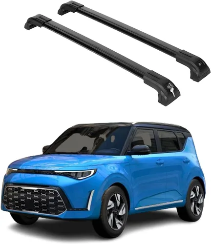 Miniatura 7 de ERKUL Barras transversales de techo para Kia Soul 2014-2019 Barras transversales de aluminio Aero mejoradas con bloqueo antirrobo para techo