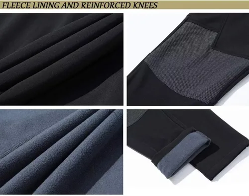 Miniatura 6 de TACVASEN Pantalones de esquí de nieve para hombre, pantalones de snowboard resistentes al agua, pantalones de senderismo con forro polar