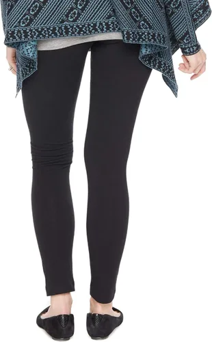 Miniatura 2 de Motherhood Maternity - Leggings elásticos esenciales para mujer, ajuste secreto sobre el vientre, longitud completa y cortos XS-3X, paquetes de 1 y 2