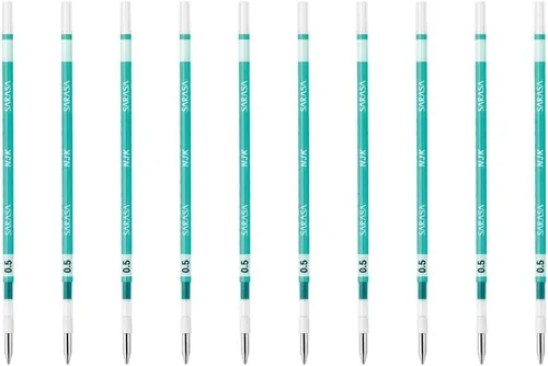 Miniatura 18 de Zebra BRNJK5BK - Recambio para bolígrafo, Sarasa, NJK-0.5, negro, 10