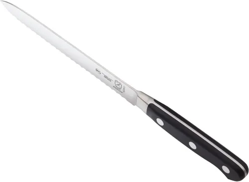 Miniatura 4 de Cuchillo de chef, Mercer Culinary Renaissance, forjado de 8 pulgadas, cuchillo de tomates 12,7 cm , 5", Negro