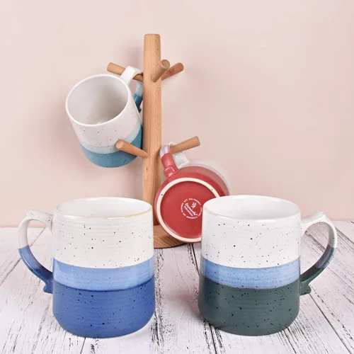 Miniatura 7 de Bosmarlin Taza de café grande de cerámica, taza de té grande para oficina y hogar, 21 onzas, apta para lavavajillas y microondas, 1 unidad
