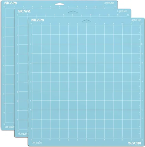 Miniatura 16 de Alfombrilla de corte con agarre de tela Nicapa para Cricut Maker 3/Maker/Explore 3/Air 2/Air/One (12x12 pulgadas, paquete de 3) Alfombrillas