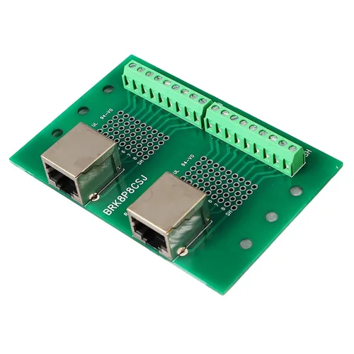 Miniatura 7 de Placa de conector Ethernet RJ45 dual con placa terminal de tornillo para transferencia de datos rápida y amplia aplicación