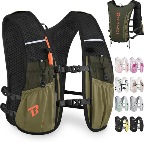 Miniatura 30 de BECOJADDE Chaleco de Hidratación Mochila para Correr para Hombres Mujeres, Mochila de Hidratación Ligera de 5L para Correr, Chaleco de Hidratación