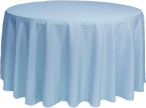 Miniatura 17 de YOUR CHAIR COVERS - Mantel redondo de poliéster prémium de 120 pulgadas - Mantel de lino color champán para mesas redondas estándar