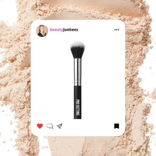 Miniatura 7 de Beauty Junkees Cepillo corrector para debajo de los ojos, pequeño, suave, esponjoso, cónico, sintético, sin crueldad, vegano, para polvo de fijación