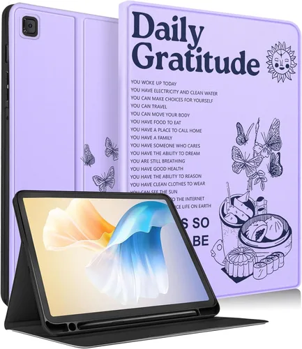 Miniatura 13 de Uppuppy Funda para Samsung Galaxy Tab S6 Lite de 10.4 pulgadas para niños, diseño de mariposas, bonita, kawaii, estética, para adolescentes, funda