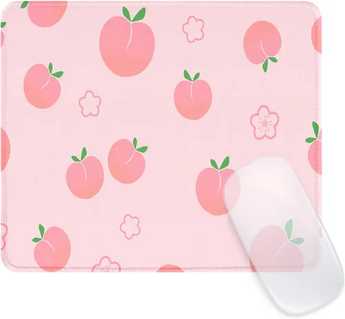 Miniatura 24 de Seorsok Alfombrilla de mouse cuadrada estética con forma de corazón, diseño personalizado para oficina y hogar, alfombrilla de mouse divertida