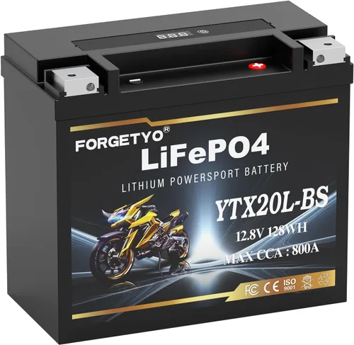 Miniatura 11 de Litio YTX20L-BS, batería de motocicleta LiFePO4 de 700A, 12V 10AH para ATV, UTV, moto de agua, vehículo de 4 ruedas, moto de nieve, embarcación
