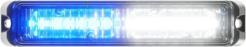 Miniatura 12 de Abrams SAE Clase-1 Flex 12 [Azul/Azul] 36W - 12 LED Luz de rejilla LED para vehículos policiales y de emergencia médica, luz estroboscópica