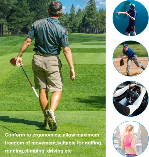 Miniatura 9 de KMMIN - Mangas para brazo con protección de rayos ultravioleta para conducción, ciclismo, golf, baloncesto.