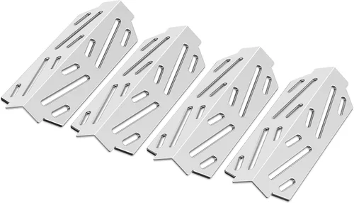 Miniatura 7 de QuliMetal 65505 Deflectores de calor para parrillas Weber Genesis serie 300 con pomos de control montados en la parte delantera, Genesis E/S-310