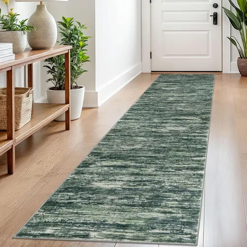 Miniatura 128 de SIILOOM 2 x 3 Alfombra moderna y abstracta para entrada, alfombra neutra azul marino gris multicolor súper suave de área pequeña, alfombras lavables