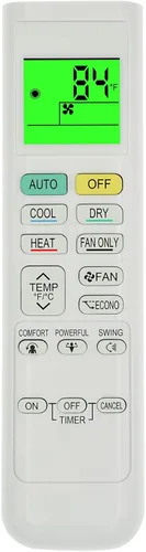 Mando a distancia de repuesto para DAIKIN AC Aire acondicionado Control remoto FTX09NMVJU FTX12NMVJU FTX15NMVJU FTX18NMVJU FTX24NMVJU FTXN09NMVJU