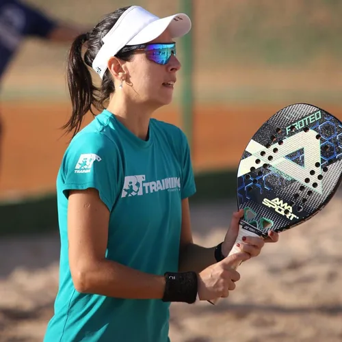 Miniatura 6 de AMA SPORT Raqueta de tenis de playa de fibra de carbono 3K con núcleo de espuma EVA, paleta profesional de tenis de playa de carbono para jugadores