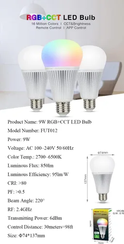 Miniatura 2 de Mi.Light - Bombilla Led y controlador