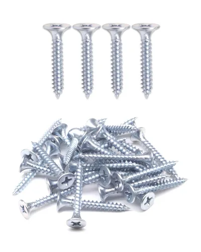 Miniatura 16 de IMScrews 100 tornillos para paneles de yeso de 1 pulgada, Phillips de cabeza plana #6, rosca fina, punta afilada, ideales para paneles de yeso