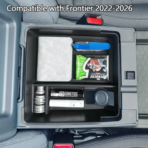 Miniatura 4 de EDBETOS Bandeja organizadora de consola central compatible con Nissan Frontier 2022 2023 2024 2025 2026, accesorios para camioneta, caja