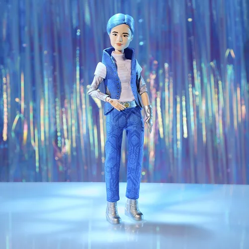 Miniatura 7 de Disney Princess Zombies 3 A-spen Fashion Doll - Muñeca de 12 pulgadas con pelo azul, traje de alienígena, zapatos y accesorios. Juguete para niños a
