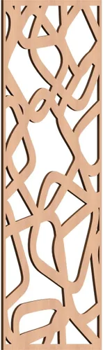 Miniatura 33 de Acme Paneles de pared decorativos de madera con calado, 9 3/8 pulgadas de ancho x 24 3/8 pulgadas de alto x 1/4 de alto, roble rojo