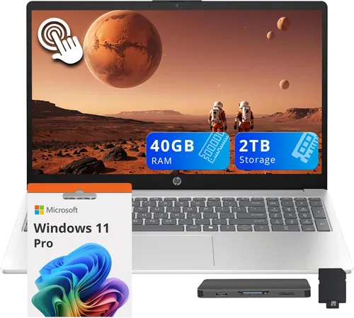 Miniatura 10 de HP Portátil con pantalla táctil FHD de 15.6", Intel i5-1334U, 16 GB de RAM, almacenamiento de 1.5 TB (512 GB SSD+1 TB Docking Station Set), gráficos