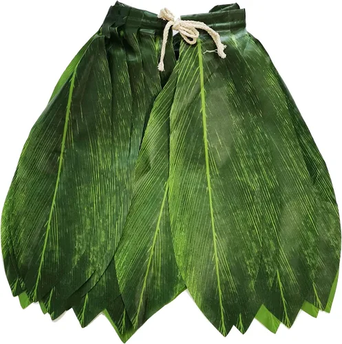 Miniatura 2 de LITTLE FEATHER Falda hawaiana de hoja de Ti Hula verde Luau accesorio de fiesta (niños)
