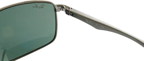 Miniatura 8 de Ray-Ban Gafas de sol rectangulares de metal RB3498 para hombre