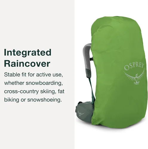 Miniatura 5 de Osprey Atmos AG LT 50L Mochila de mochilero para hombre, Scenic Valley/Verde Peppercorn, L/XL Valle escénico/Pimienta verde