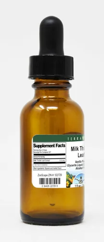 Miniatura 2 de Extracto líquido de glicerita de hoja de cardo mariano (1:5) - Sabor vainilla (1 oz, ZIN: 522729)