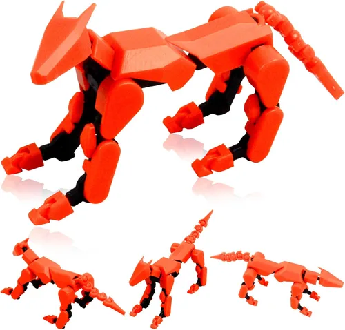 Miniatura 6 de Conjunto de Figura de Acción Titan13 (Ensamblaje Completado), Figura de Acción de Perro Robot Impresa en 3D, Perros Robot de Múltiples Negro