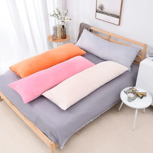 Miniatura 4 de TAOSON Cozy Luxury - Funda de almohada larga suave de 20 x 54 pulgadas, funda de almohada de terciopelo con cremallera, funda de cojín