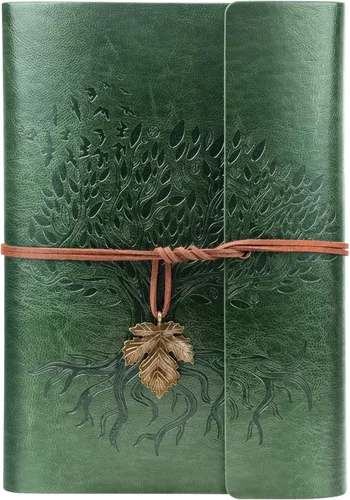 Miniatura 7 de Billtigif Cuaderno Diario de Cuero PU, Diario de Escritura Vintage de Viaje Recargable, Regalos para Mujeres, Hombres, Adolescentes y Niños, Papel