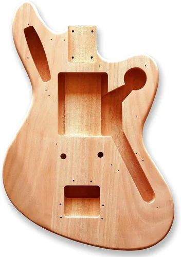 Miniatura 2 de DIY SJA estilo guitarra eléctrica kits caoba cuerpo caoba cuello usted construye la guitarra