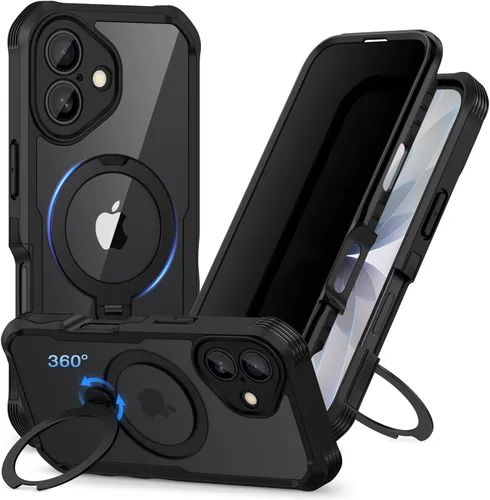Miniatura 36 de CENHUFO Funda de privacidad para iPhone 11 Pro, funda de cuerpo completo con protector de pantalla de privacidad de vidrio templado 9H integrado