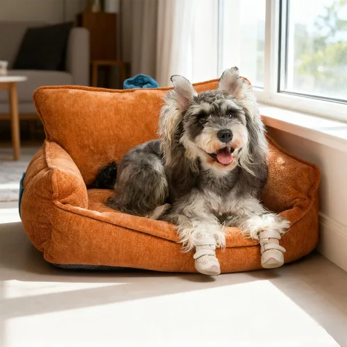 Miniatura 4 de Cama lavable para perro, cama para perro de tamaño mediano, cama para perro de espuma viscoelástica, sofá cama para perro, cálido y cómodo, M