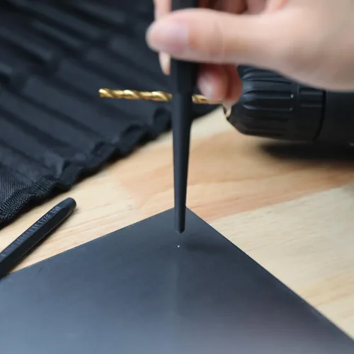 Miniatura 6 de Amazon Basics Juego de punzón y cincel de acero al cromo vanadio de 16 piezas con bolsa de almacenamiento